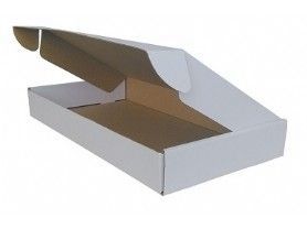 白色飛機(jī)盒，里紙為黃色牛皮紙